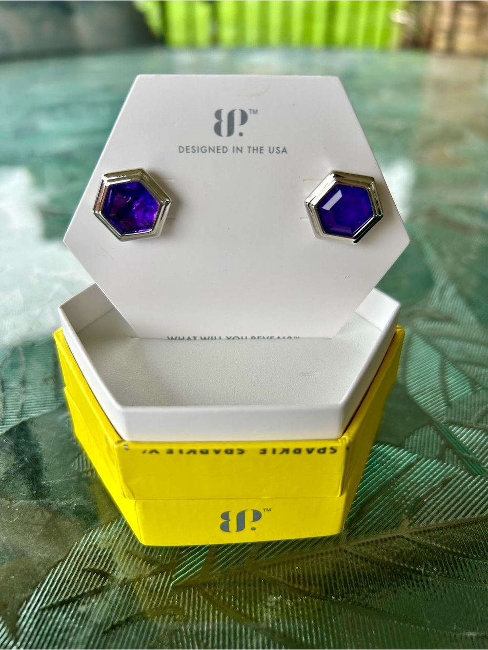 bp OG Hexagon Lab Created Lavender Amethyst